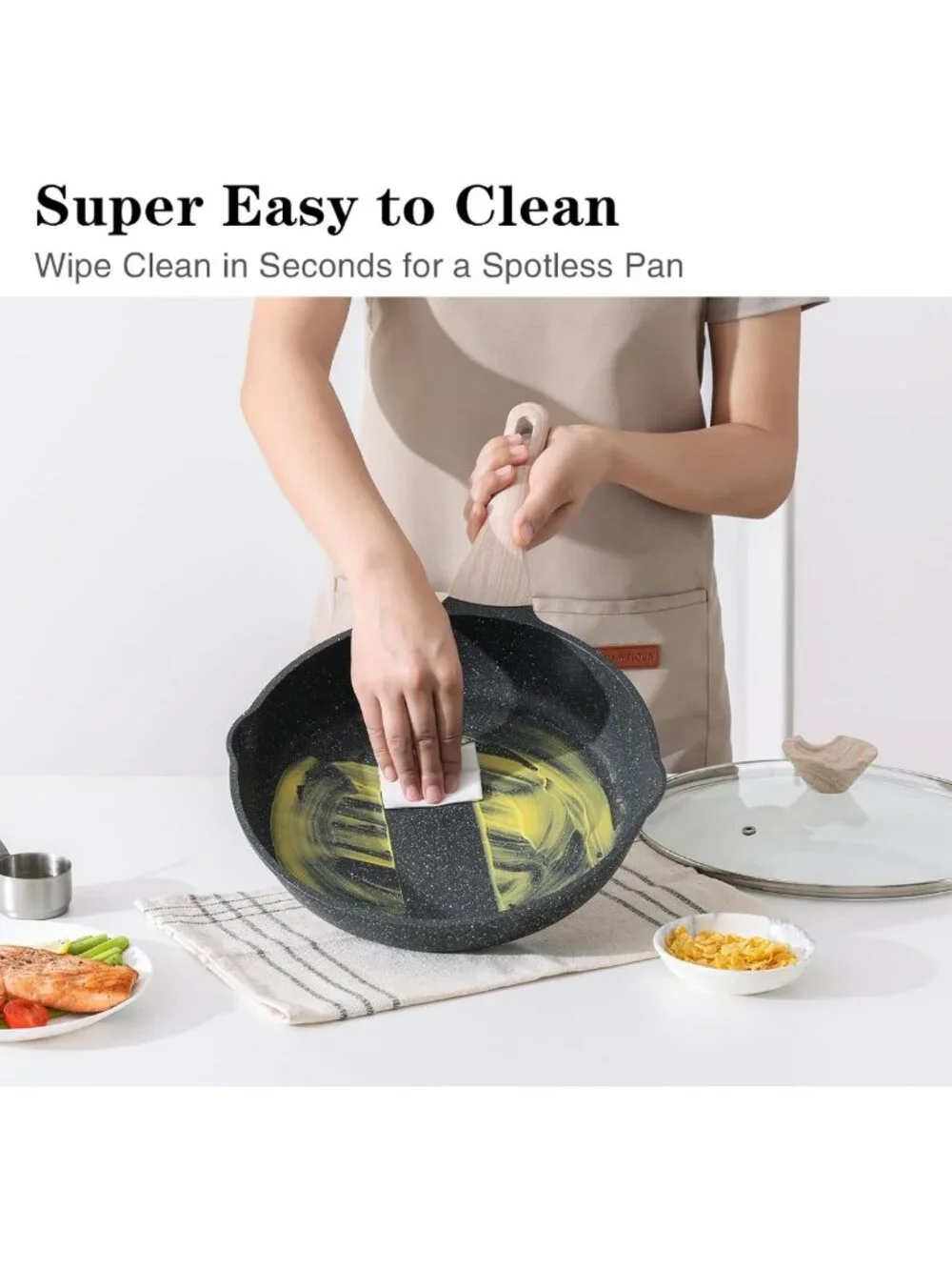 Non-Stick 9.5-Inch Frying Pan Skillet - Durable Cooking Essential for Easy Meals